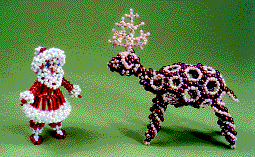 Фигурка Деда Мороза и оленя