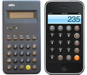 Braun Calculator vs iPhone