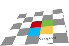 Text XAML sur un échiquier avec les couleurs de Microsoft